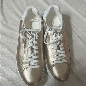 Cole Haan Women's Metallic Gold Sneakers size 9